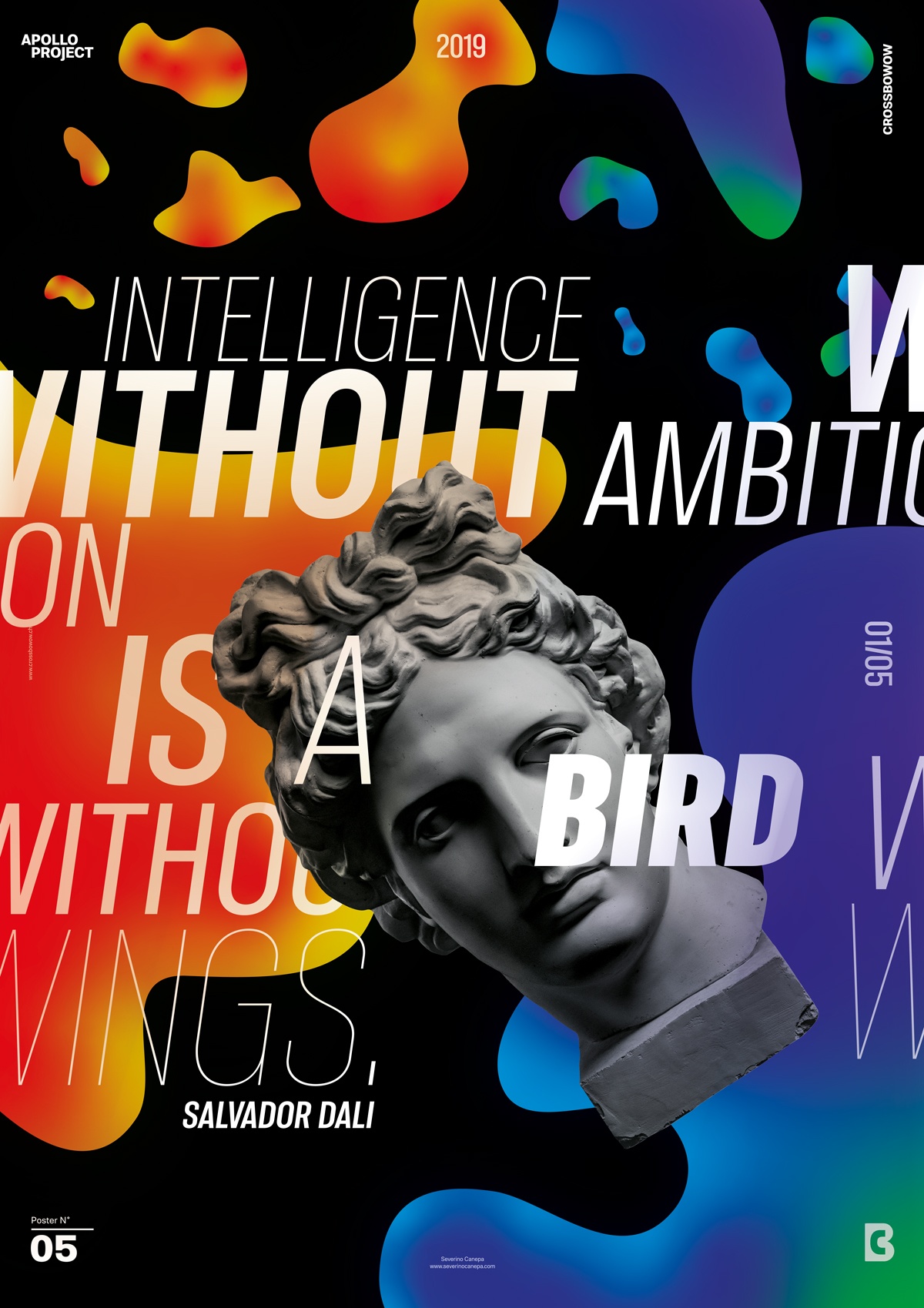 Apollo poster design challenge number 5 entitled Dali's Birds