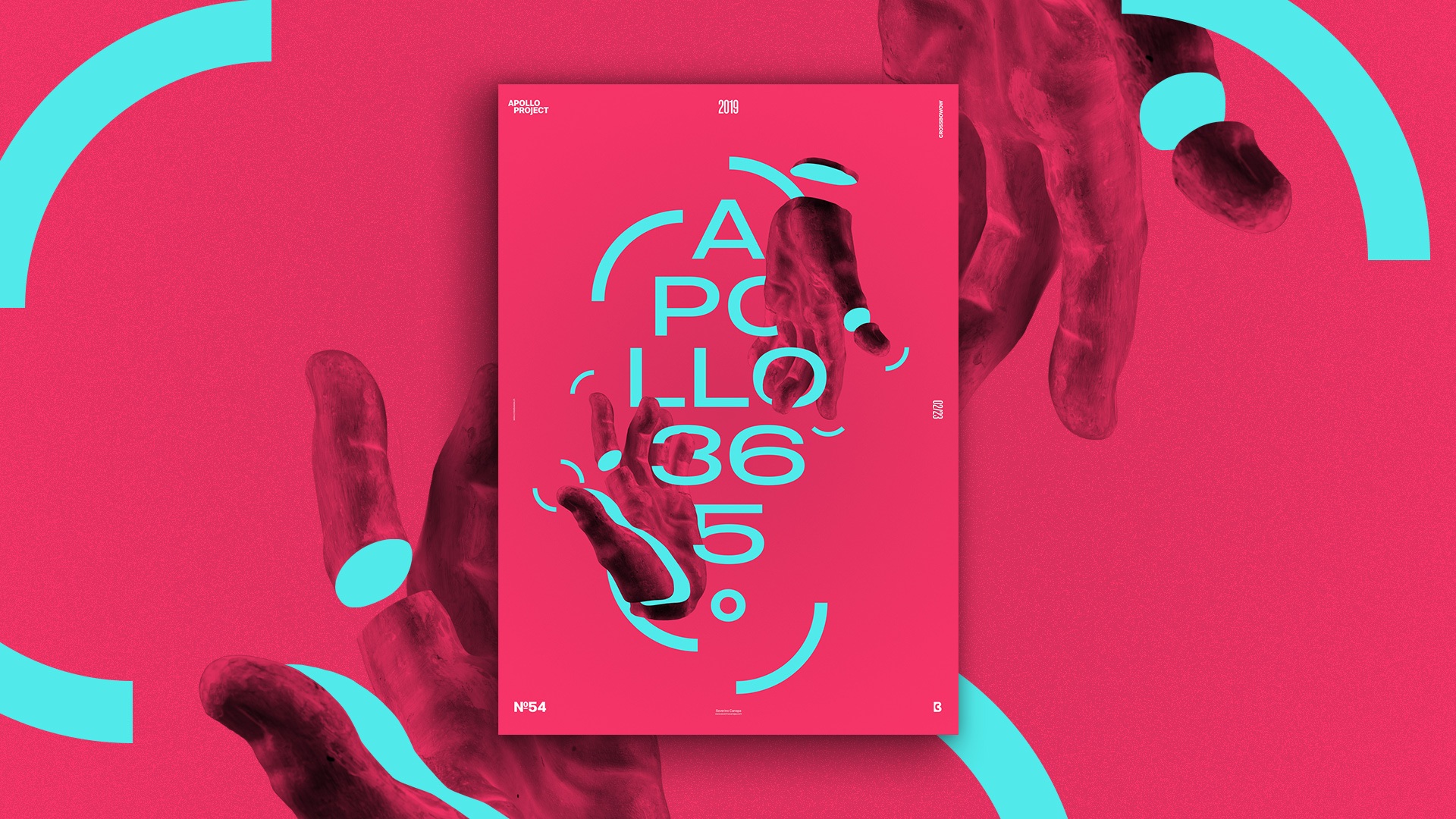 Presenation image of the poster design #54 Apollo's Hand