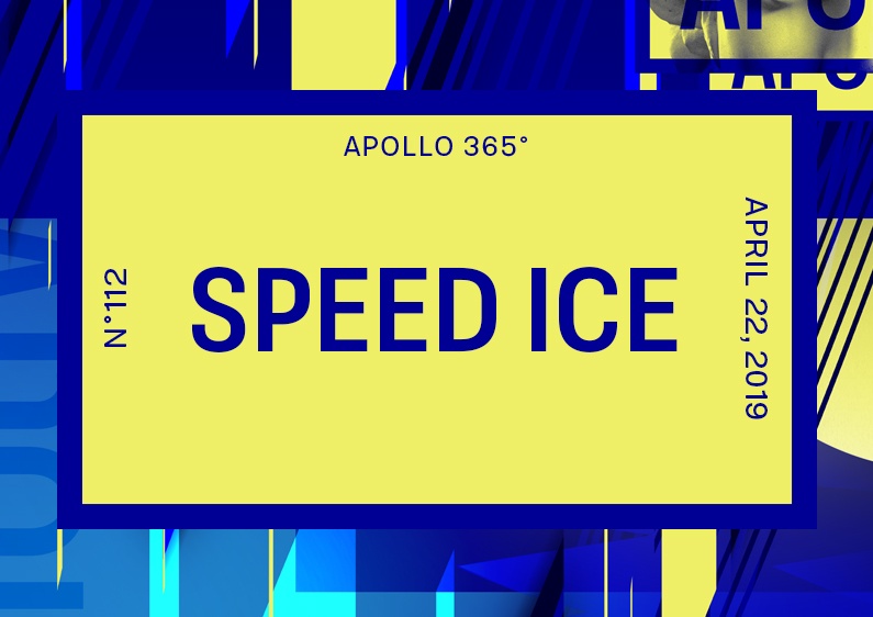 Geometric with weird angle poster design #112 titled Speed Ice