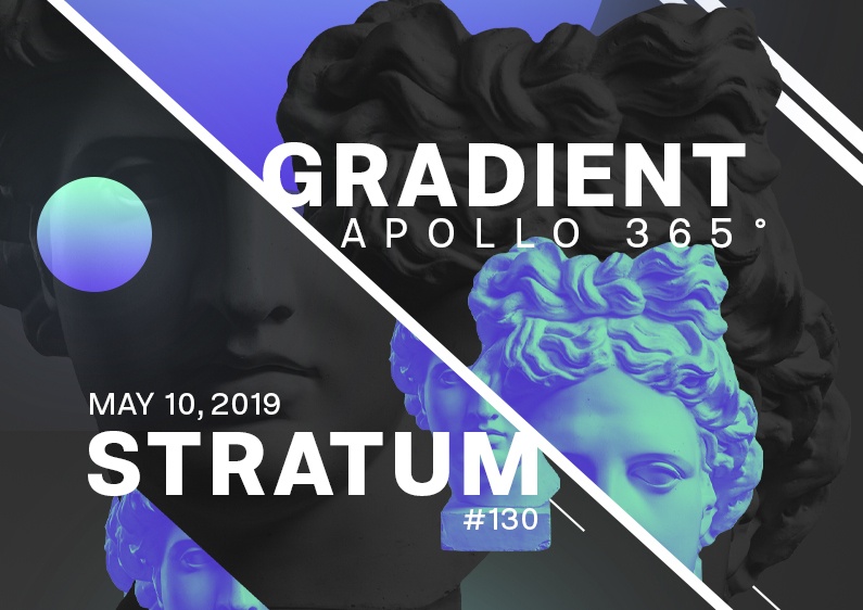 Digital art as poster design #130 Gradient Stratrum #3