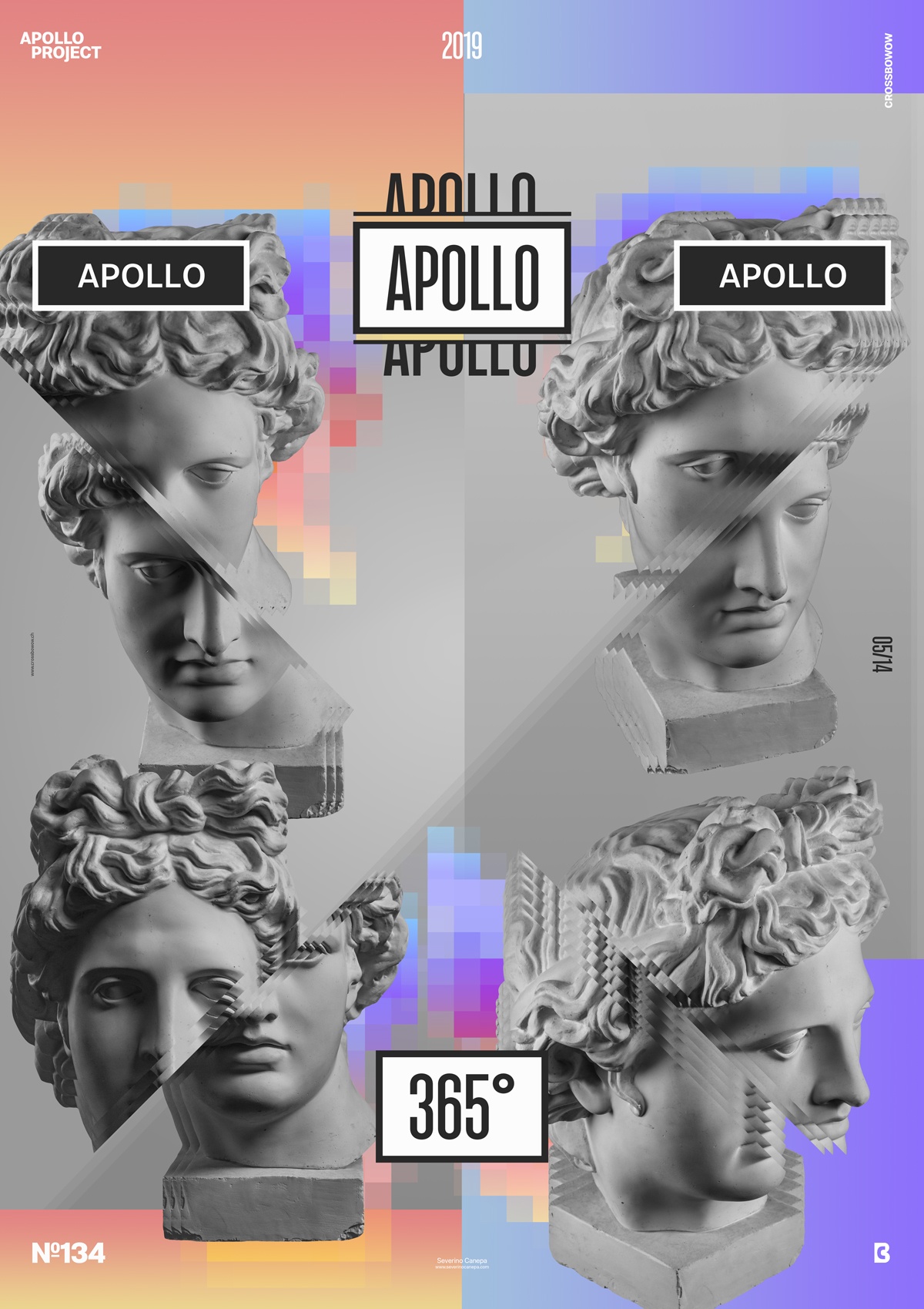 Original digital art poster design made with for Apollo's Statue