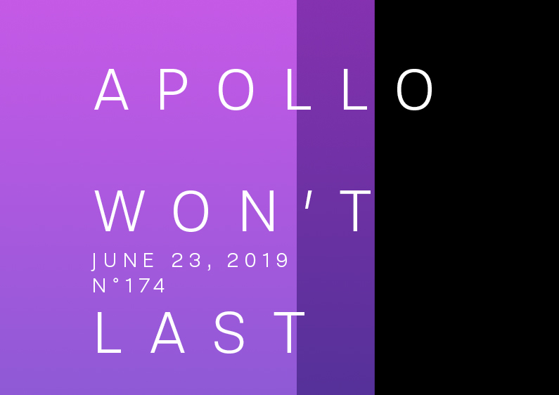 Dreamlike digital art poster number 174 titled Apollo Won't Last