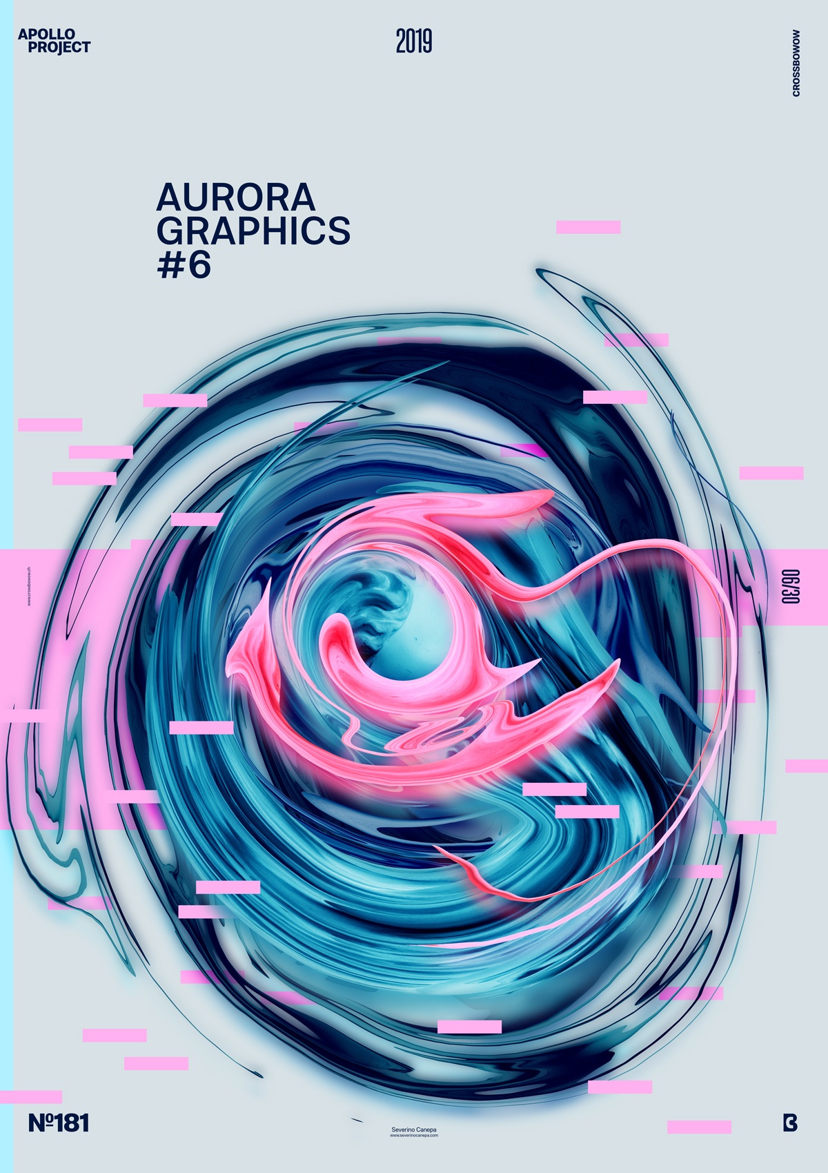 Creative and abstract poster design named Aurora Graphics 6
