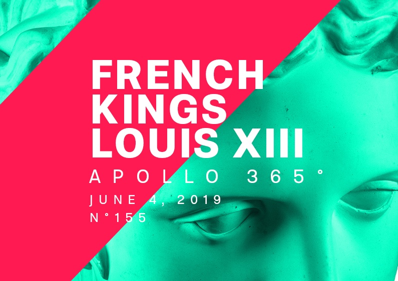 Inventive poster design number 155 French Kings Louis 8 made with geometric shapes