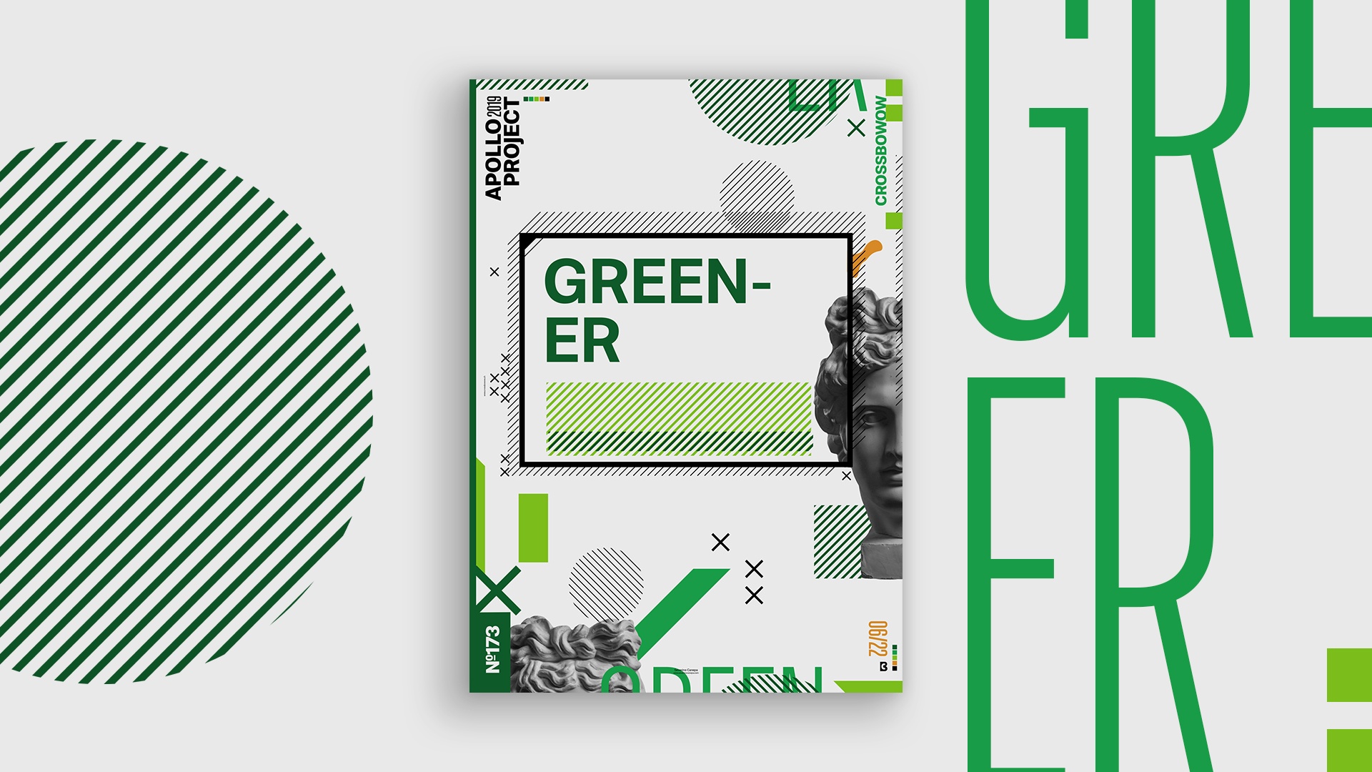 Presentation of the poster design number 173 Greener