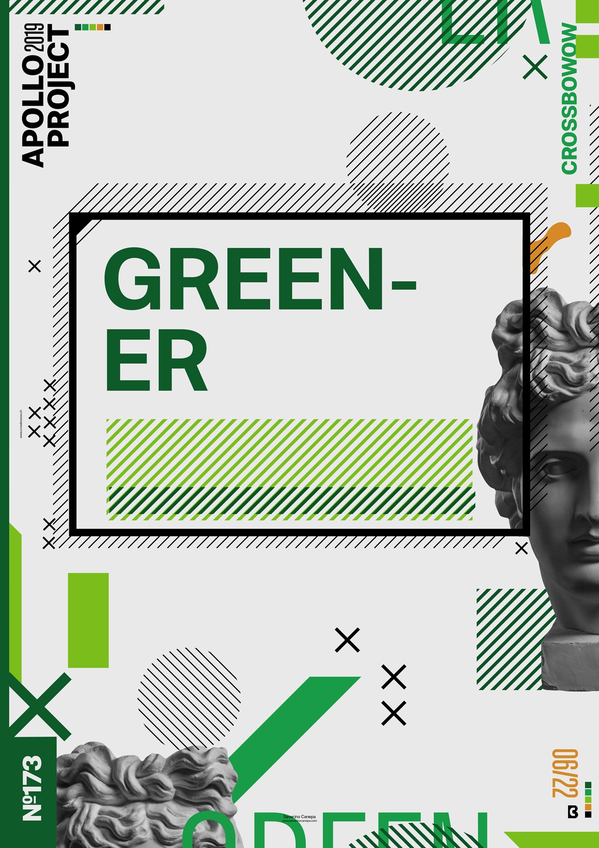 Visual poster design number 173 named Greener