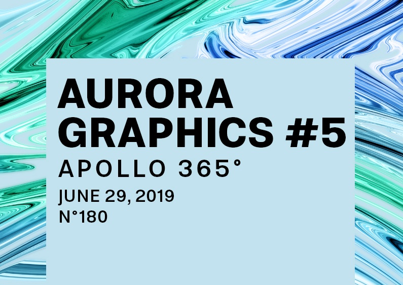 Element and presentation of the digital poster design number 180 Aurora Graphics 5