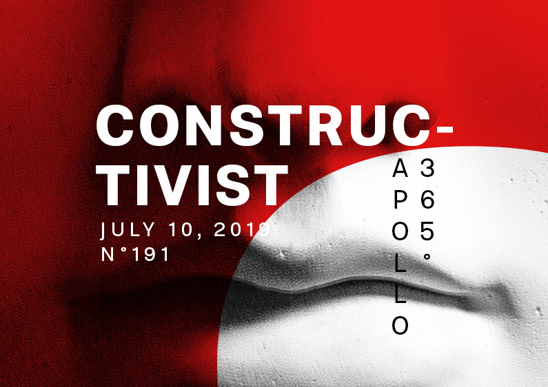 Constructivist is a typographic poster design inspired by Russian Constructivism