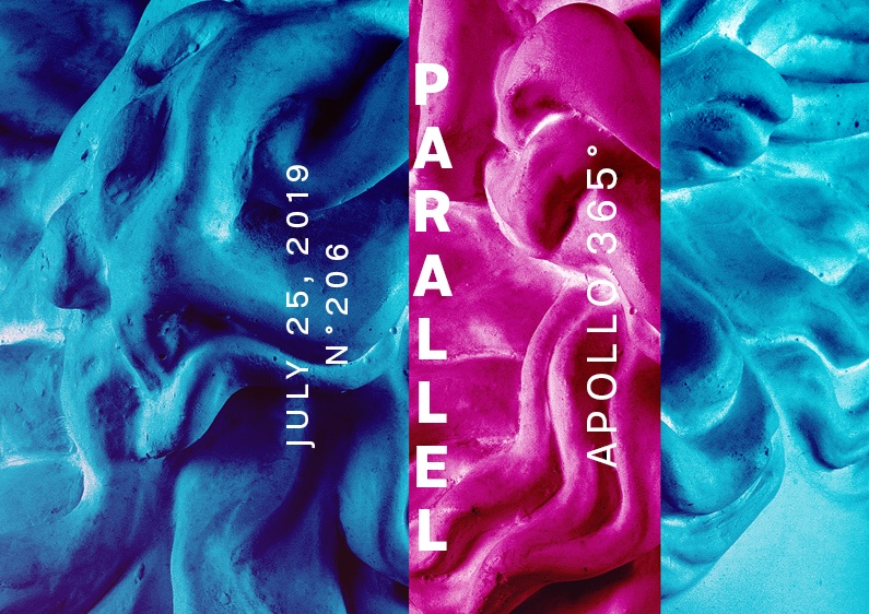 Introduction image of the digital creation named Parallel made in blue and red colors