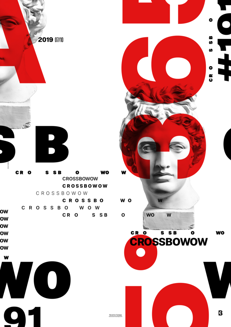 Typographic poster design inspired by Russian Constructivism