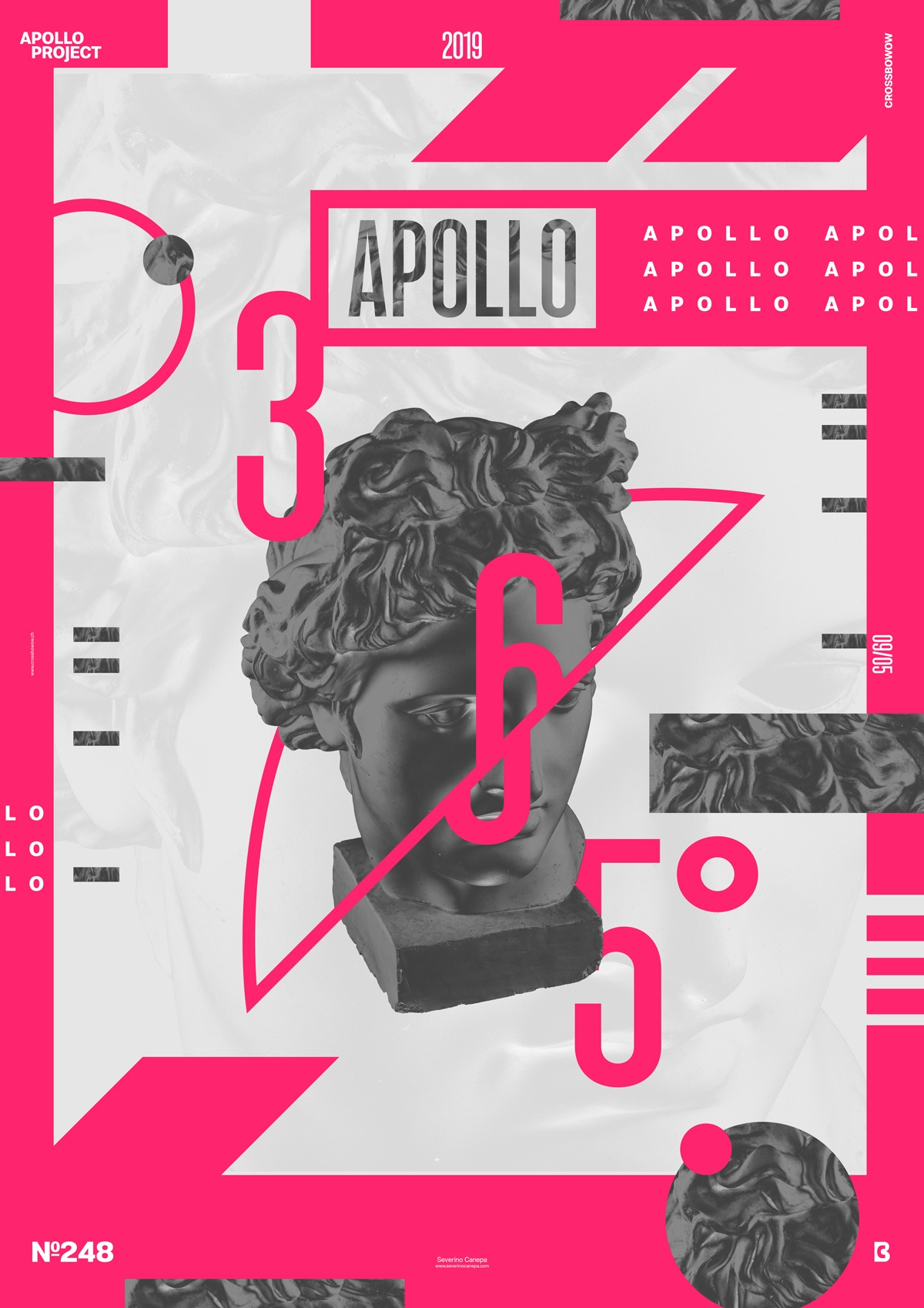 Black Gold Poster design is a pink vector creation with a dark version of Apollo