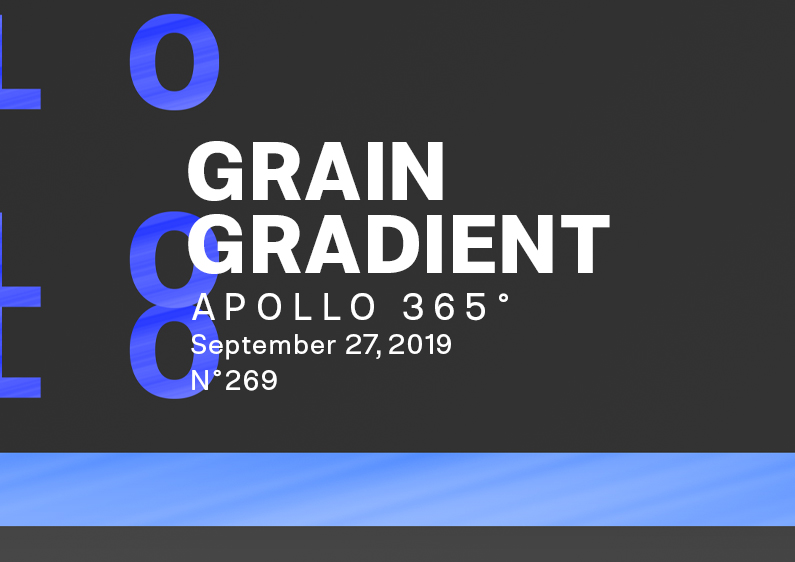 Grain gradient presentation of the poster design number 269