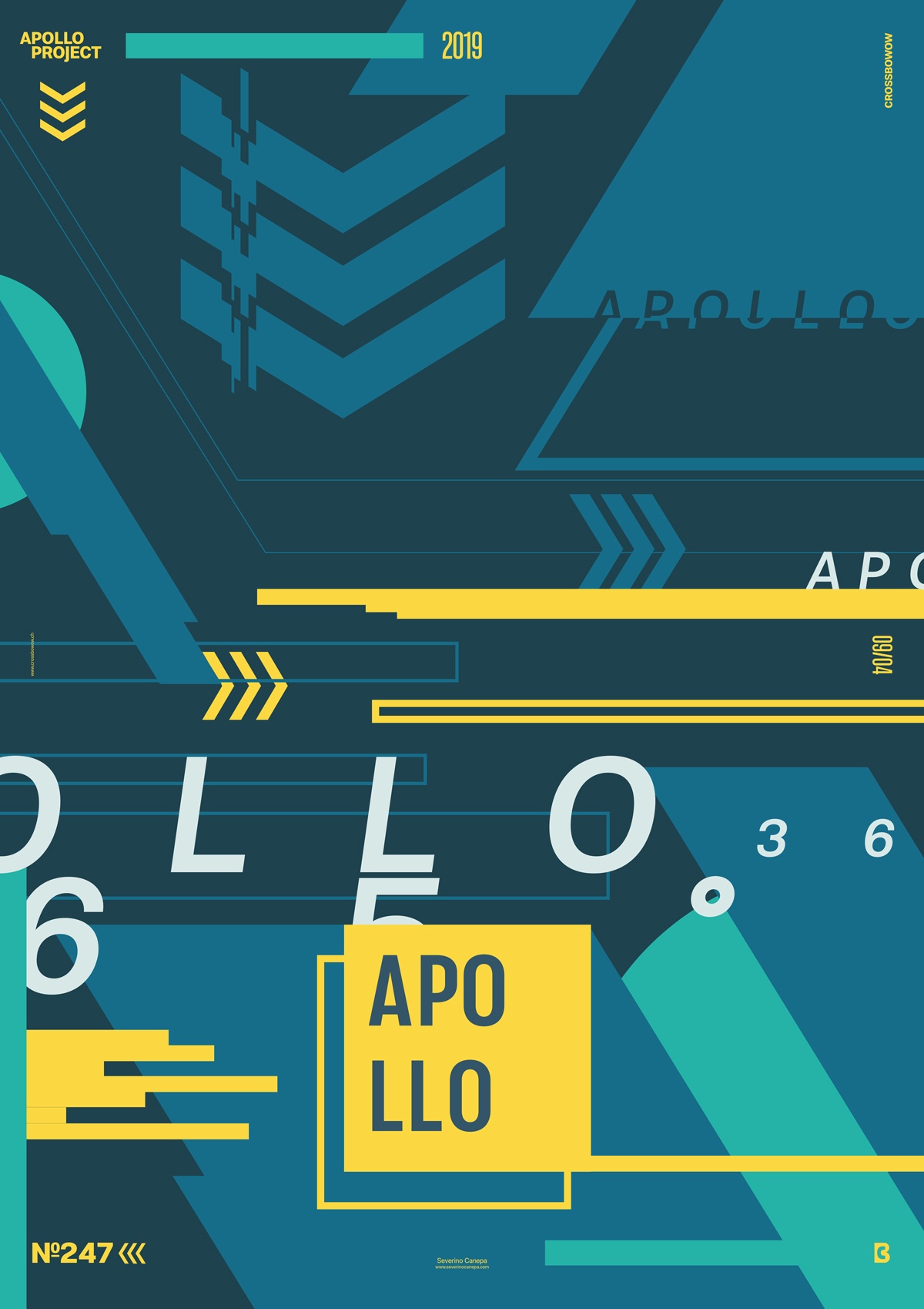 Creative vector and typography based design made in blue and yellow