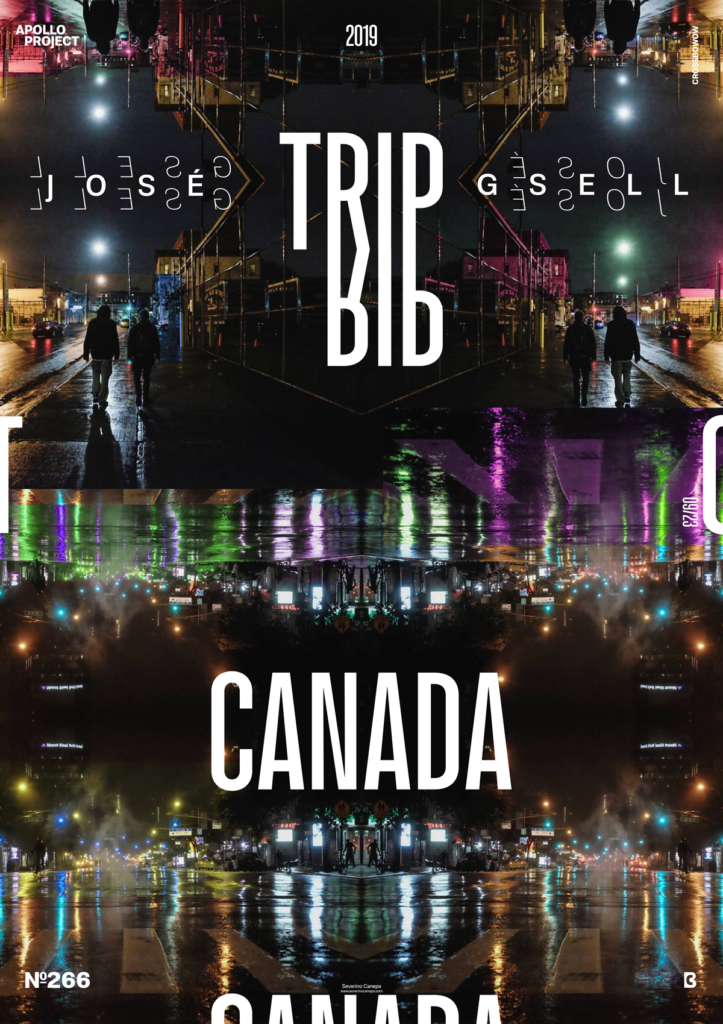 Trip to Canada poster design visual