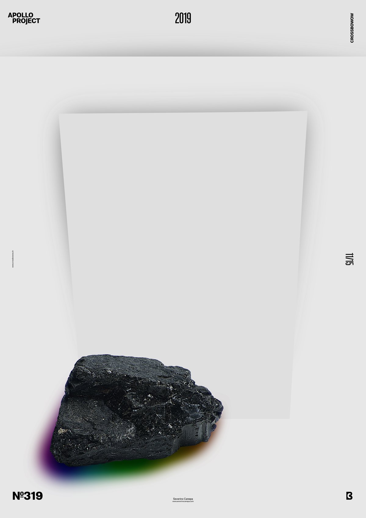 The poster design Lunar Rock and its minimalist design