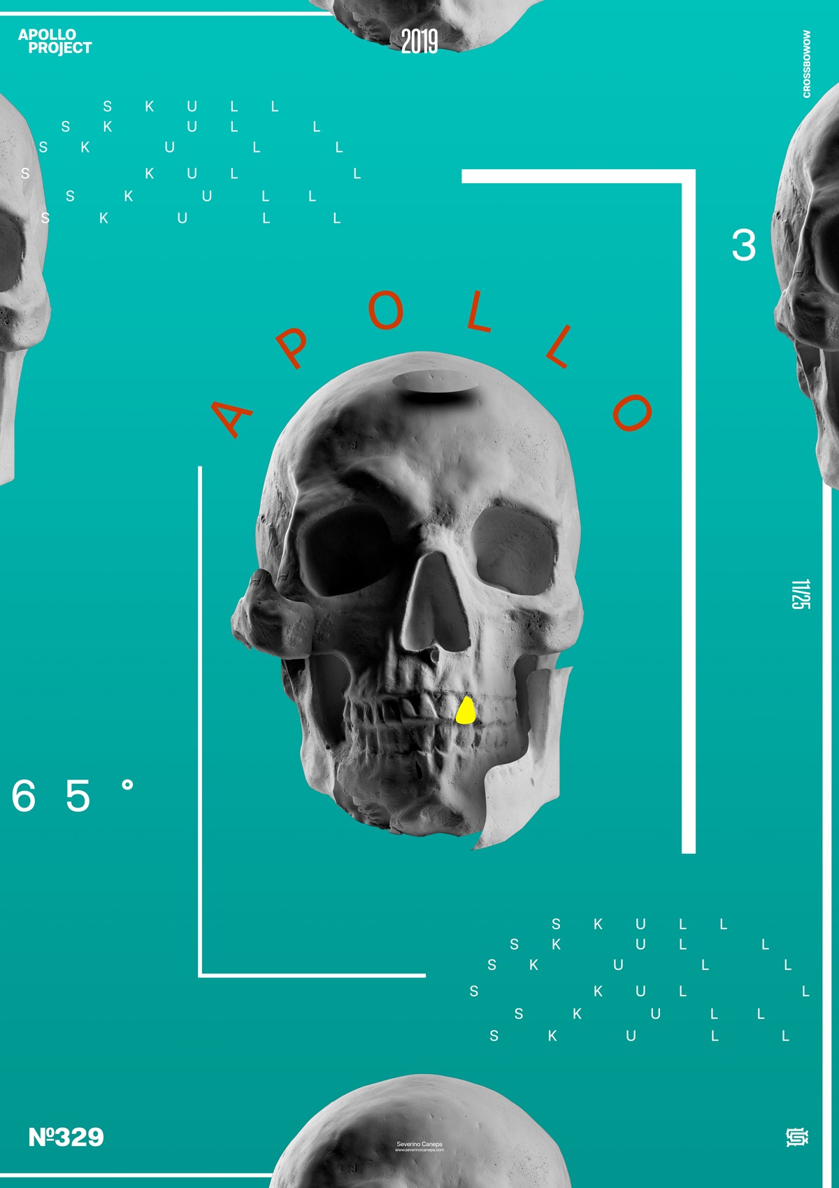 Visual of the poster design named Skull