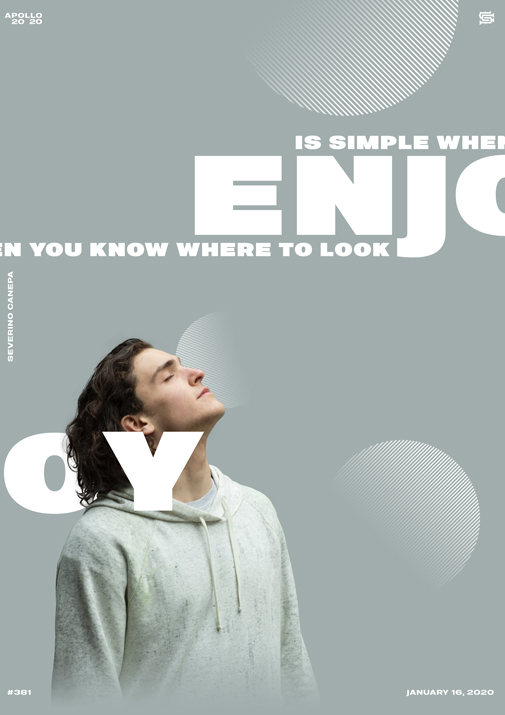 Fresh and minimalist poster creation titled Enjoy is Simple