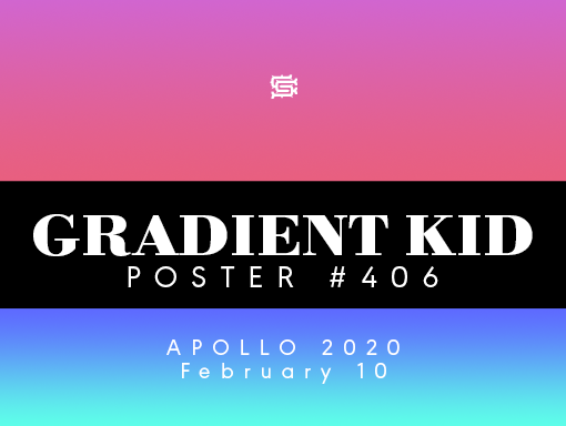 Overview of the poster creation 406 named Gradient Kid