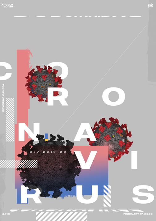 Visual of the 3D poster #413 named Coronavirus #7