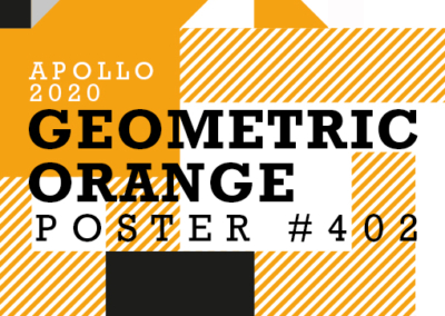 Geometric Orange Poster #402