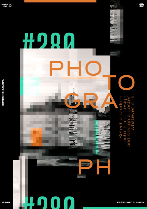 Visual of the poster design number 399 Photograph 280