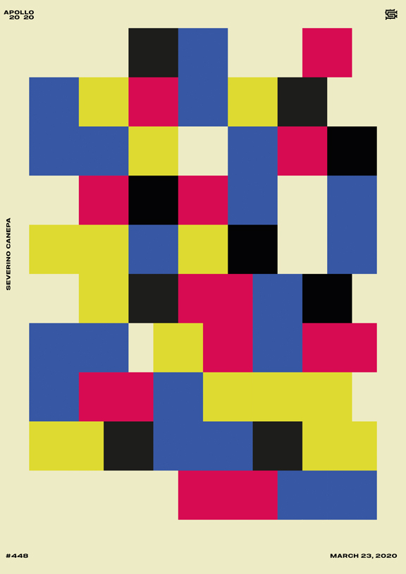 Visual of the poster design inspired by the Bauhaus named Beau Haus number 448