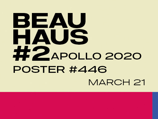 Poster design inspired by the designs made for the Bauhaus