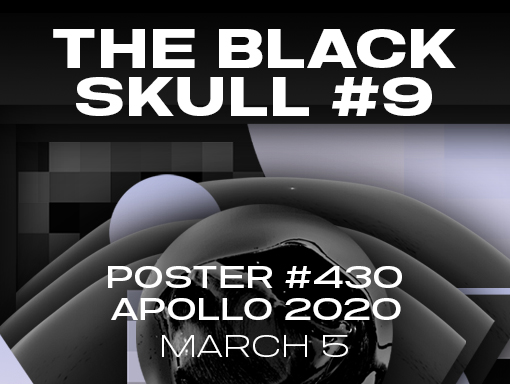 Dark and gloomy poster design realized with the render of a 3D Skull