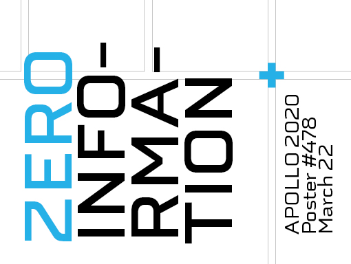 Presentation of the poster design Zero Information #13