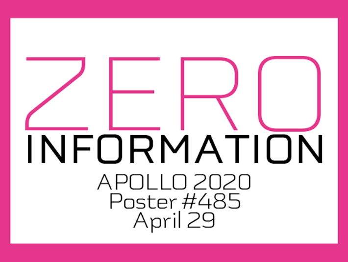 Presentation of the poster Zero Information 20