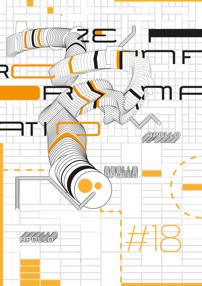 Visual of the orange graphic creation Zero Information 18