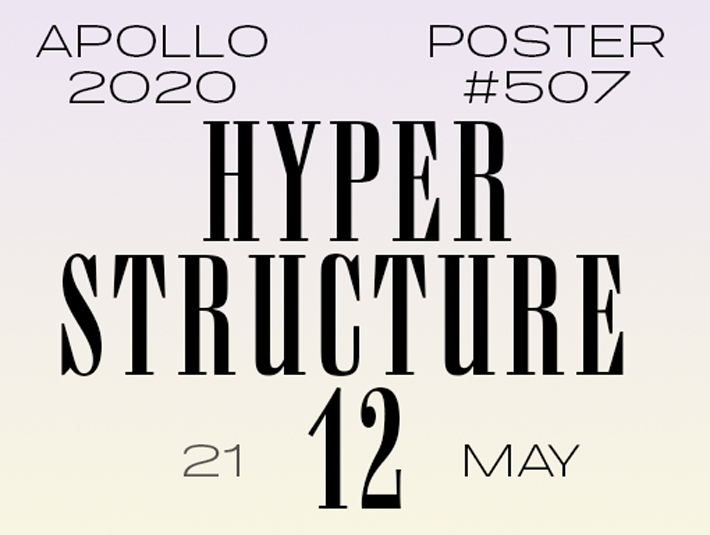 Presentation of the poster design Hyper Structure 12