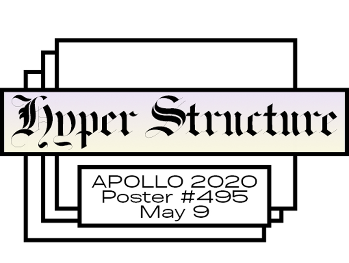 Presentation of the vector poster design #495 Hyper Structure