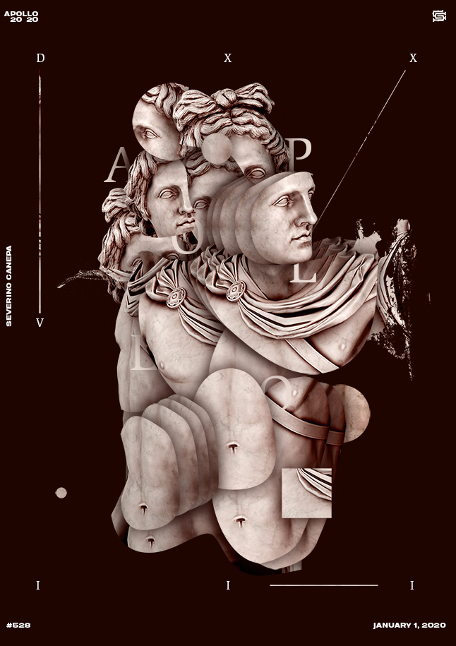 Poster 528 realized with different view of Apollo's Statue