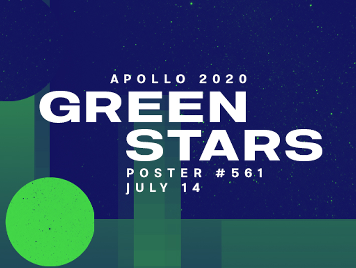 Presentation image of the poster design Green Stars