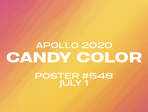 Presentation of the digital art number 548 named Poster Candy