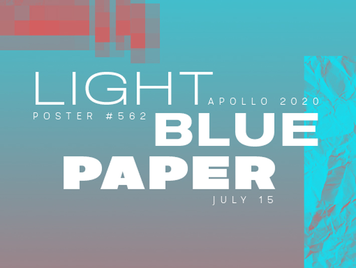 Presentation of the poster 562 Light Blue Paper