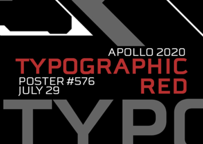 Typographic Red Poster #576