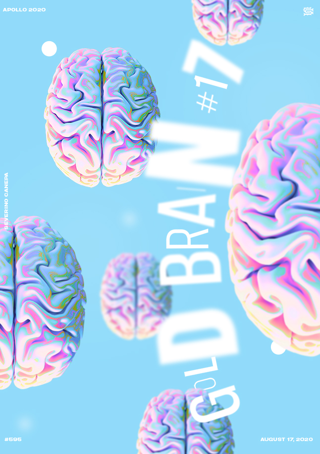 Playful graphic creation with Apollo's brain and fun type
