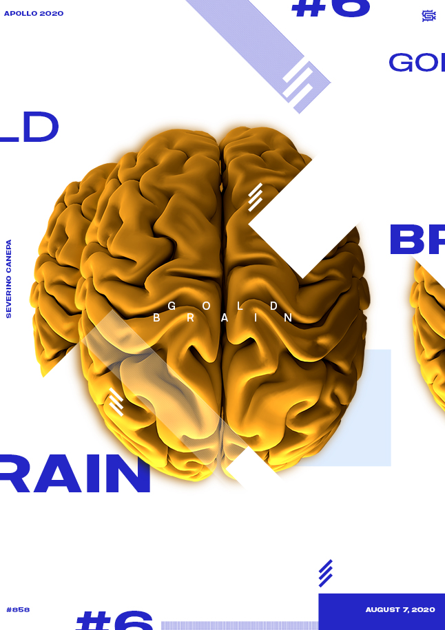 Aerial and fresh creation realized with the 3D render of a brain