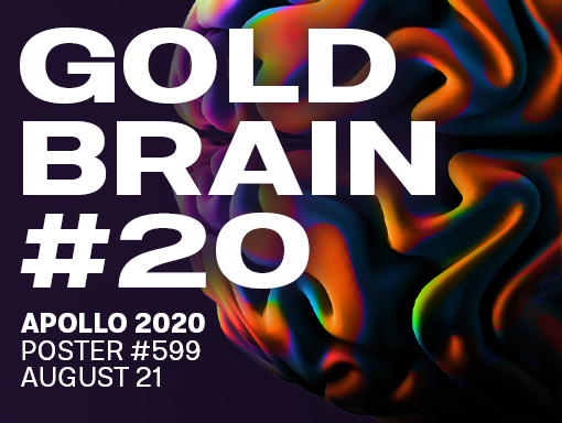 Presentation image of the last poster creation of the mini-series Gold Brain