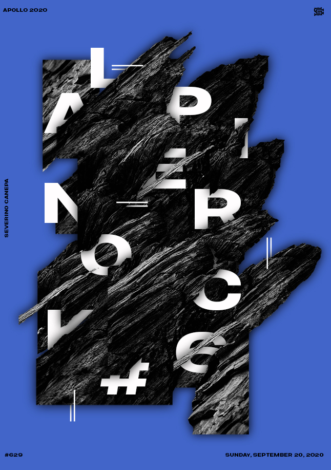 Graphic design of the poster Alpine Rock 6