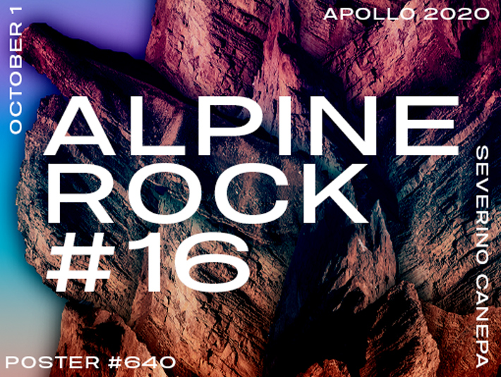 Presentation of the poster number 640 named Alpine Rock #16