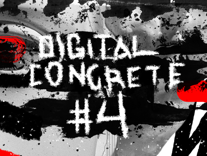 Presentation image of a grunge and playful creation named Digital Concrete #4