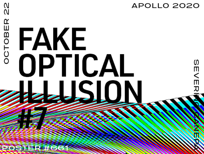 Presentation of the creation number 661 titled Fake Optical Illusion #7