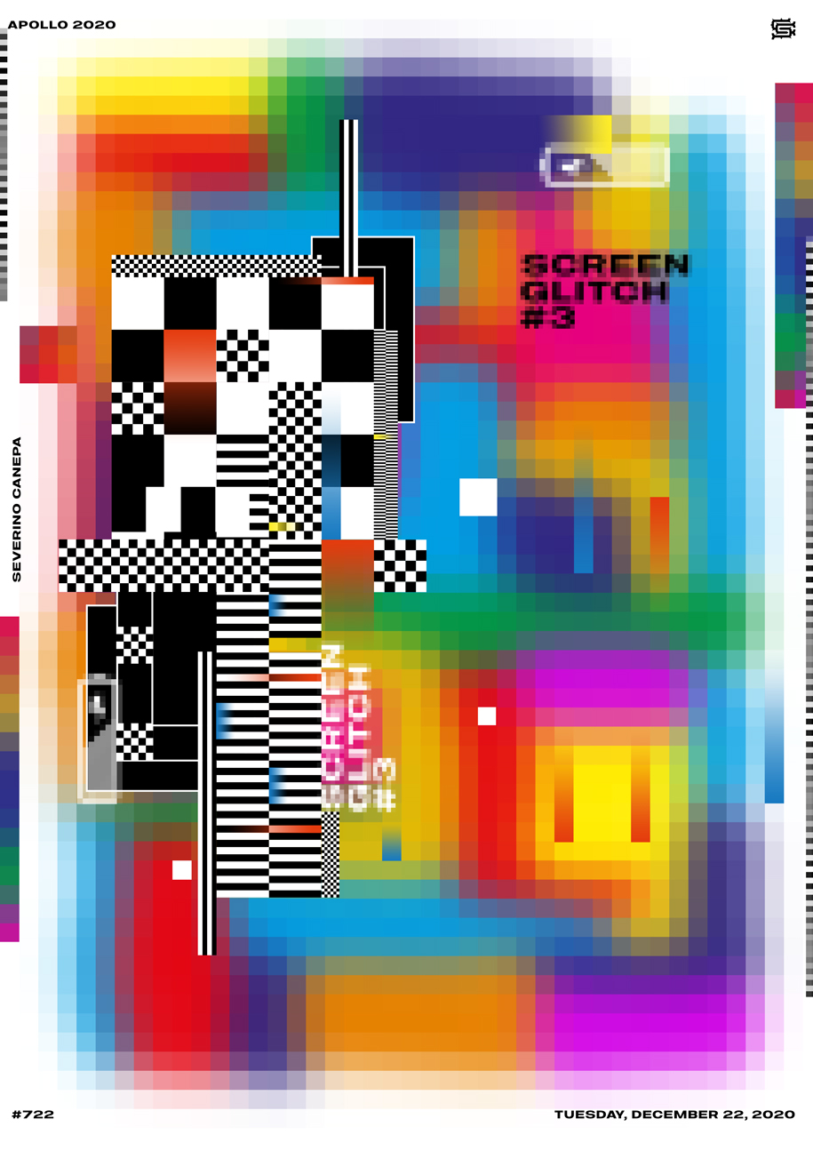 Graphic design poster inspired by Television No Signal Screen