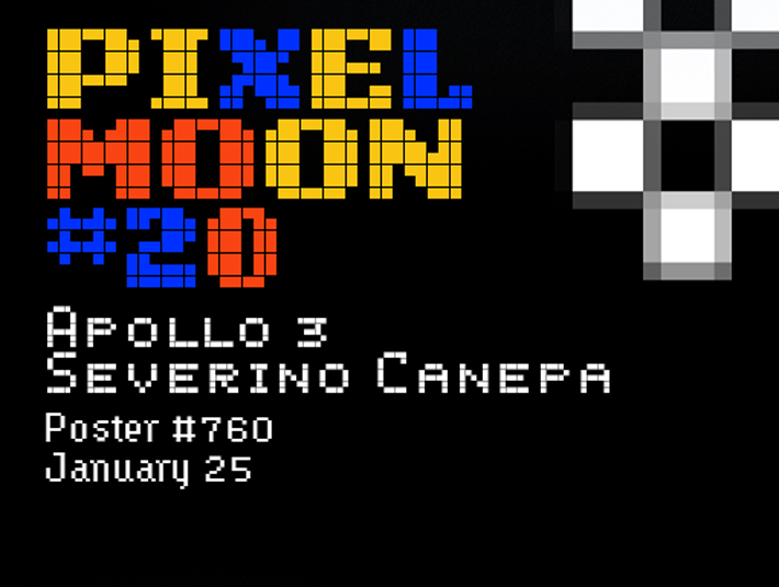 Presentation of the poster creation number 760 named Pixel Moon 20