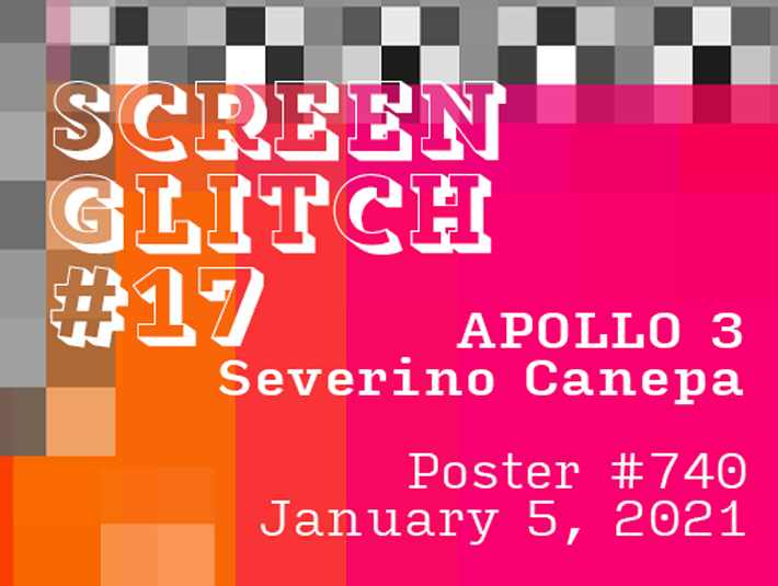 Presentation image of the poster 740 named Screen Glitch 17