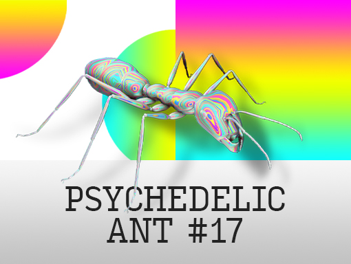 Graphic creation number 778 titled Psychedelic Ant 17