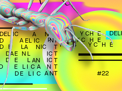 Presentation of the poster mini-series number 22 Psychedelic Ant